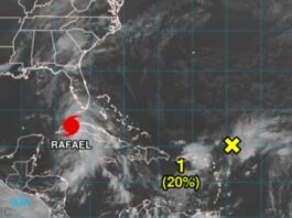 Huracán Rafael toca tierra en Artemisa