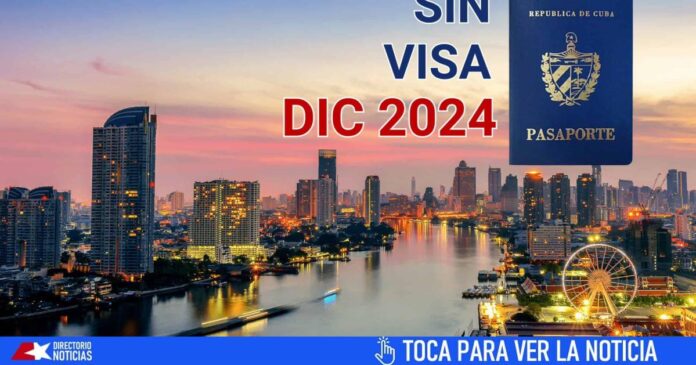 Todavía estás a tiempo: Desde diciembre de 2024 este país pedirá visa a los cubanos. Ahora es de libre visado con el pasaporte cubano