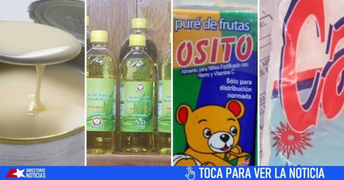 Leche condensada, aceite y compota. MINCIN actualiza listado de productos que distribuye en la Canasta Básica