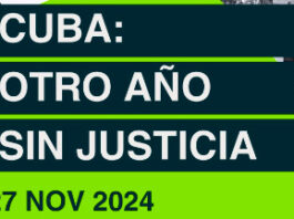 Evento virtual ‘Cuba: Otro año sin justicia’