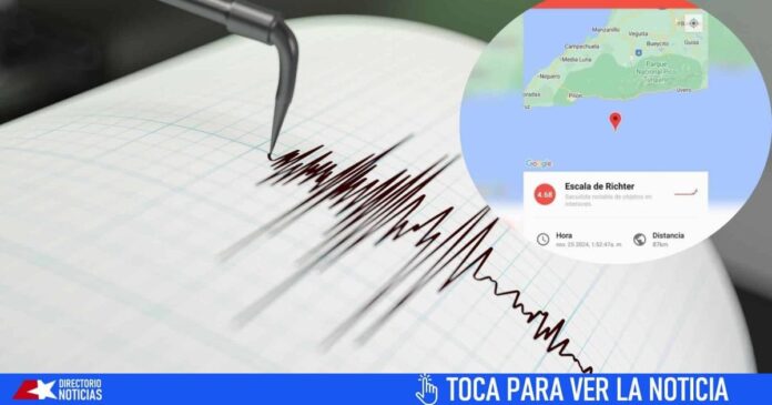 Última Hora: nuevo sismo perceptible en Cuba de 4.3 grados