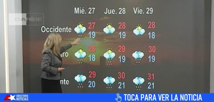 El tiempo en Cuba para los próximos días: temperaturas con pocos cambios