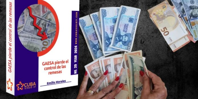 GAESA ha perdido el control sobre el 95% de las remesas, según Cuba Siglo XXI