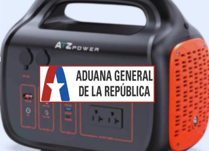 ¿Cómo considera la Aduana de Cuba las estaciones de energía y cuánto cuesta importarlas?