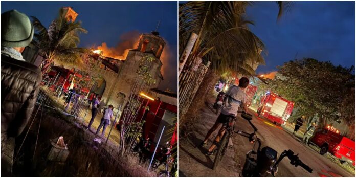 Incendio devasta los restos del antiguo círculo social La Concha, en Playa