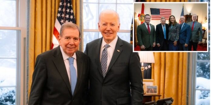 Edmundo González se reúne con Joe Biden y congresistas cubanoamericanos