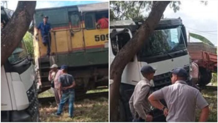 Accidente: Chocan un tren y camión en Sancti Spíritus