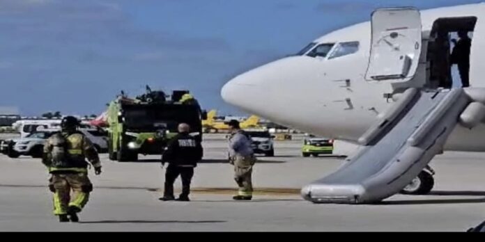 Evacuación de emergencia en avión de la ruta Miami-Camagüey