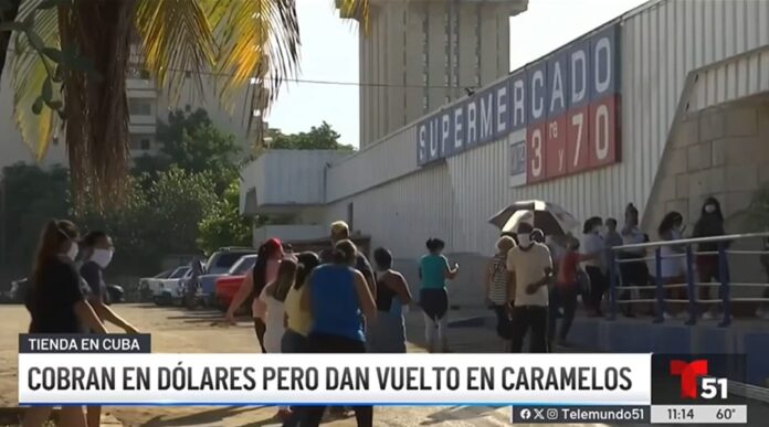 Tiendas en dólares en Cuba y su vuelto en caramelos: periodista lo califica como “soberana estafa” 