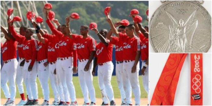 Vendida en más de $12.500 una medalla de plata del béisbol cubano de Beijing 2008