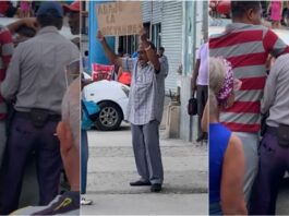 “Escribí 'Abajo la dictadura' y empecé a gritar”: detienen y liberan sin cargos a vendedor que protestó en La Habana