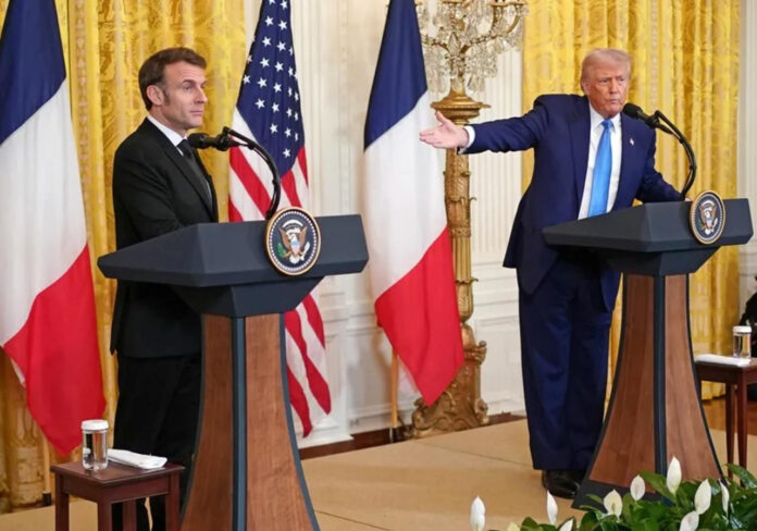 Macron intenta mediar entre Trump y Europa para lograr una paz “verificable” en Ucrania