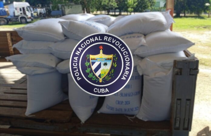 Cuba: policía intercepta camión con 470 sacos de arroz en Sancti Spíritus